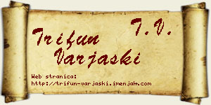 Trifun Varjaški vizit kartica